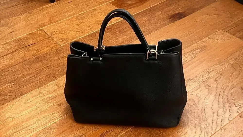 Michael Kors Savannah Large Saffiano Leather Satchel Black
